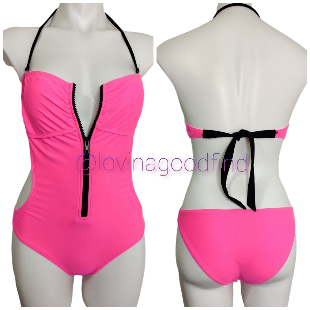 Freestyle Revolution Pink Monokini Swimsuit EUC sz M